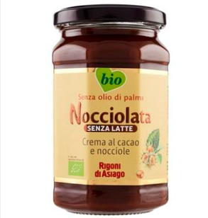 Шоколадно-горіхова паста Nocciolata Bio Rigoni di Asiago з фундуком, без лактози 325 г.