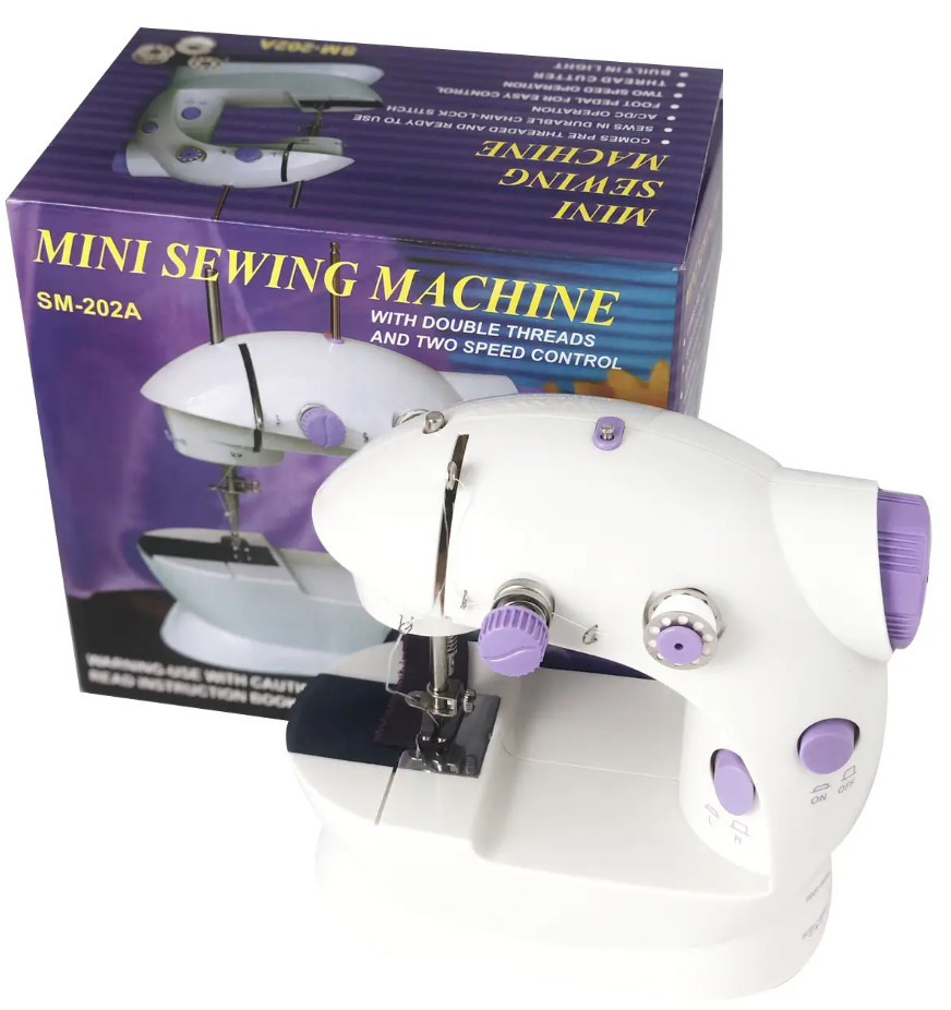 Швейна машинка портативна з адаптером Mini Sewing Machine — SM-2587