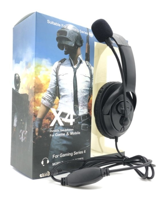 Дротові навушники з спрямованим мікрофоном Battlegrounds -X-4.