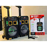 Бездротова портативна Bluetooth-колонка з мікрофоном KIMISO QS 3801, фото 2