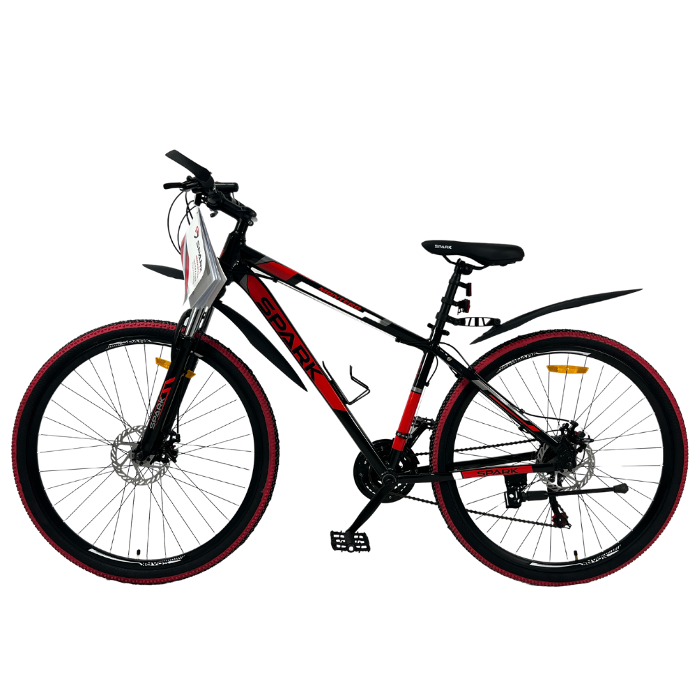 Велосипед SPARK MONTERO (колеса — 29", алюмінієва рама — 17") Чорний с червоним