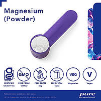 Порошок магнію, Pure Encapsulations, Magnesium Powder 3.7 (107 грам) BX032, фото 4