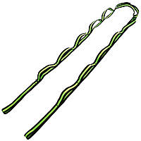 Стрічка для розтяжки стрічковий еспандер Record Stretch Strap F040 12 петель чорний-салатовий Код F040