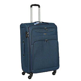 Дорожня велика валіза тканинна на 4 колесах 77х45х30(35) Валіза дорожня тканинна велика