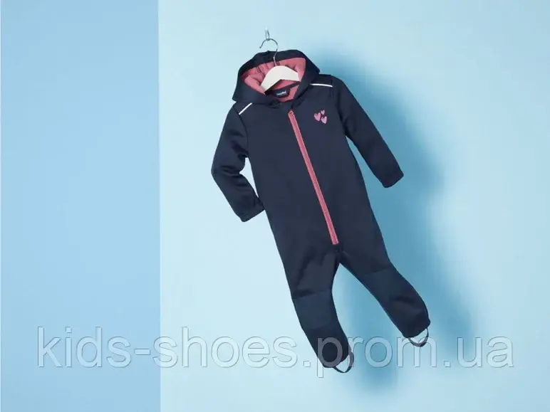 Демісезонний костюм комбінезон-дощовик softshell 74-80 Lupilu