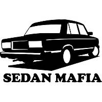 Наклейка плотерная LADA Sedan Mafia 22*18см цвет на выбор как и размер