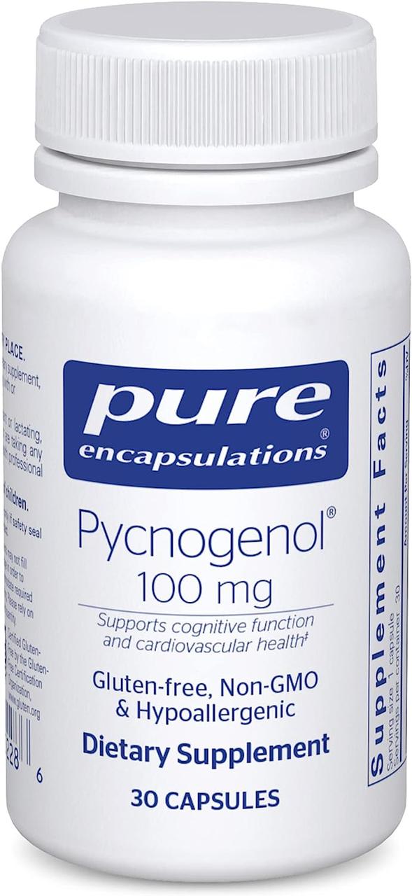 Пікногенол 100 мг, Pycnogenol, Pure Encapsulations, 30 капсул BX846