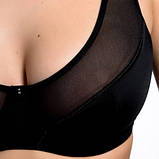 Бюстгальтер жіночий Acousma чорний Розмір 80E 85E 90E 95E, фото 2