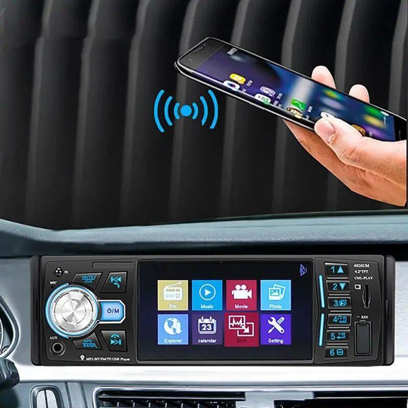 Автомагнітола 1DIN 4026 4.1 inch+ (Bluetooth), Автомобільна магнітола, Магнітофон в машину