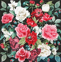 Серветка декупажна Троянди на чорному фоні 8905