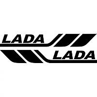 Наклейка плотерная 2 шт LADA логотип 40*10см цвет на выбор как и размер