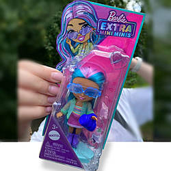 Лялька Барбі Barbie Extra Mini Minis з блакитним волоссям HLN45
