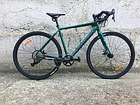 Гравийный велосипед DeMARCHE Gravel Point 28" L-TWOO (рама S, 18S, 2х9) зеленый глянец