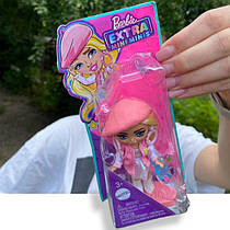 Лялька Барбі Екстрамініс блондинка в рожевому береті Barbie Extra Mini Minis Doll HLN48