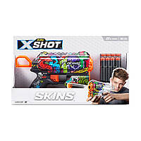 Скорострільний бластер X-SHOT Skins Flux Graffiti (8 патронів)