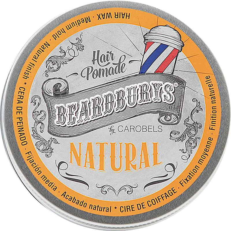 Помада для волосся кремоподібна класична Natural New Beardburys, 100 мл