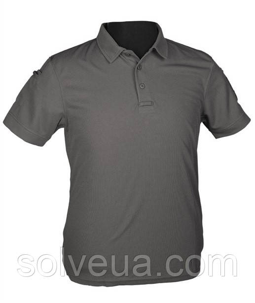 Тактична футболка поло Mil-Tec tactical quickdry poloshirt Grey 10961008.solve
