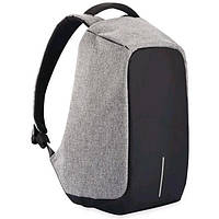 Рюкзак антивор с защитой от карманников и с USB рюкзак универсальный Antivor MADORU AN-001 серый