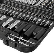 Набір інструментів 1/2 "& 1/4" 111 од., Cr-V INTERTOOL ET-8111, фото 8