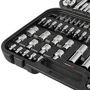Набір інструментів 1/2 "& 1/4" 111 од., Cr-V INTERTOOL ET-8111, фото 9