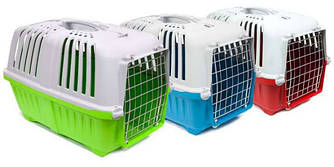 Переноска для котів і собак Pratiko 2 (55х36х38см) до 18 кг. з металевими дверцятами