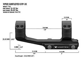 Кріплення Vortex Pro 30mm Cantilever mount (CVP-30), фото 2