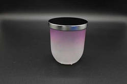 Скляна банка для свічок з металевою кришкою 82х71мм/150мл / Скляна банка для свічок з металевою кришкою 82х71мм/150мл