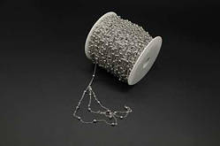 Ланцюжок декоративний (прикраса) для брелоків. Колір "Срібло". 2 мм / Ланцюжок декоративний (прикраса) для брелоків. Колір