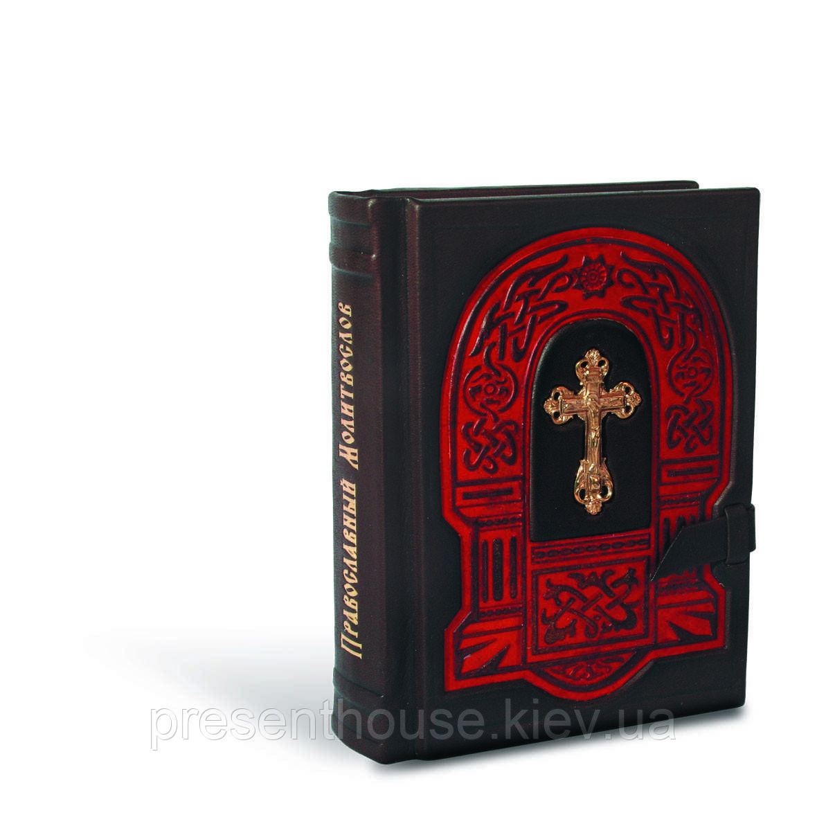 Книга шкіряна Православний моліослів із хрестом