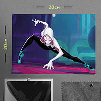 "Гвен Стейси (Человек-паук: Паутина вселенных)" плакат (постер) размером А4 (28х20см)
