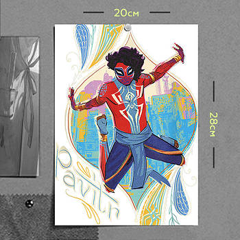 "Павітр Прабхакар (Людина-павук: Крізь Всесвіт)" плакат (постер) розміром А4 (20х28см)