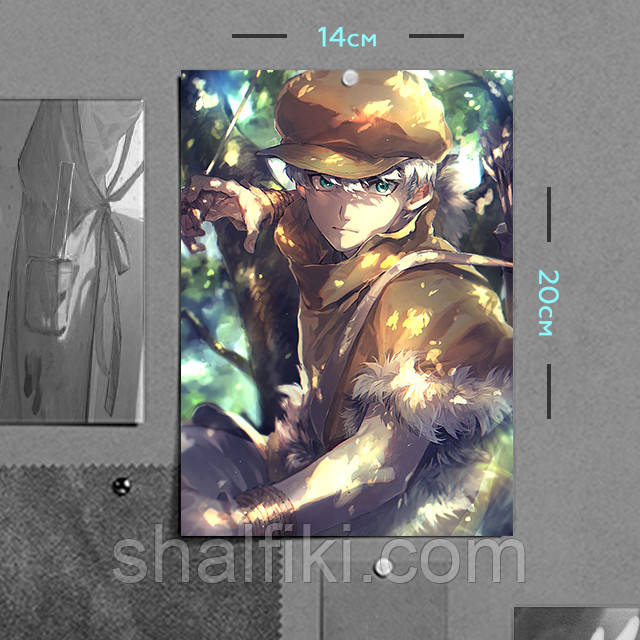 "Укьо Сайондзі (Доктор Стоун / Dr. Stone)" плакат (постер) розміром А5 (14х20см), фото 1