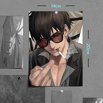 "Ніколас Д. Вульфвуд (Тріган Шторм / Trigun Stampede)" плакат (постер) розміром А5 (14х20см)