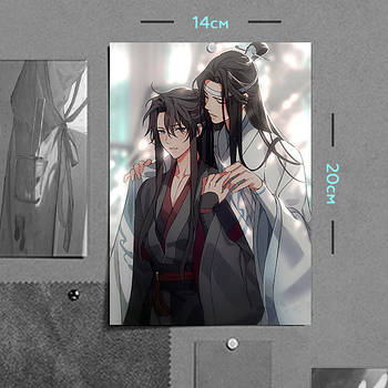 "Вей Ін, Лань Чжань (Магістр диявольського культу)" плакат (постер) розміром А5 (14х20см)