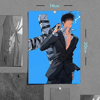 "Ніколас Д. Вульфвуд (Тріган Шторм / Trigun Stampede)" плакат (постер) розміром А5 (14х20см)