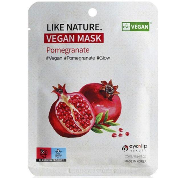 Маска для обличчя з гранатом Like Nature Vegan Mask Pack  Pomegranate x 1ea