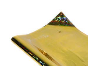 

Полисилк голограммный золотой, Unison, HZ011-2