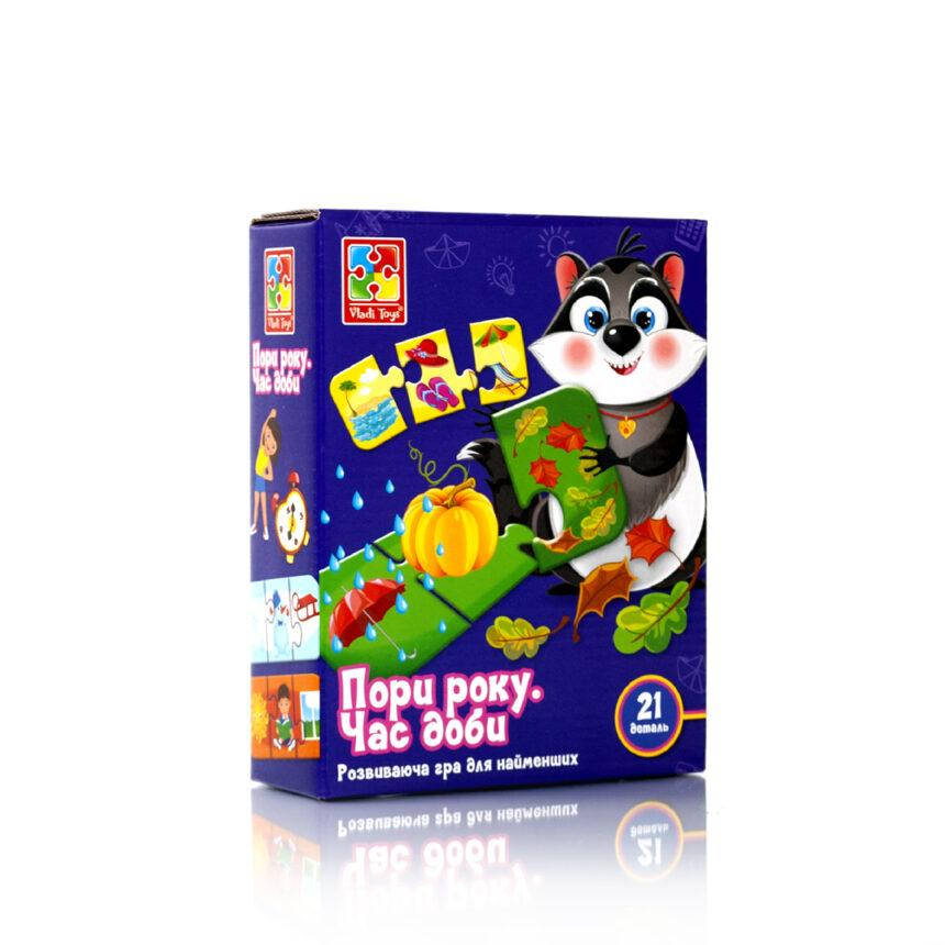 

Игра развивающая пазл "Времена года. Время суток" VT1804-31 (укр) Vladi Toys