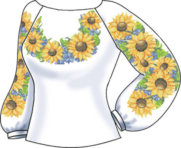 

СВЖП-17. Заготовка Жіноча сорочка домоткана