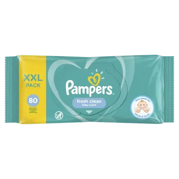 

Детские Влажные Салфетки Pampers Fresh Clean 80 шт памперс фреш клин