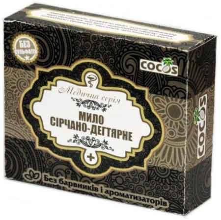 

Мыло ручной работы Cocos Серно-Дегтярное Медицинская серия 100 г