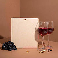 Подарочная коробка для двух бокалов вина "Gr"