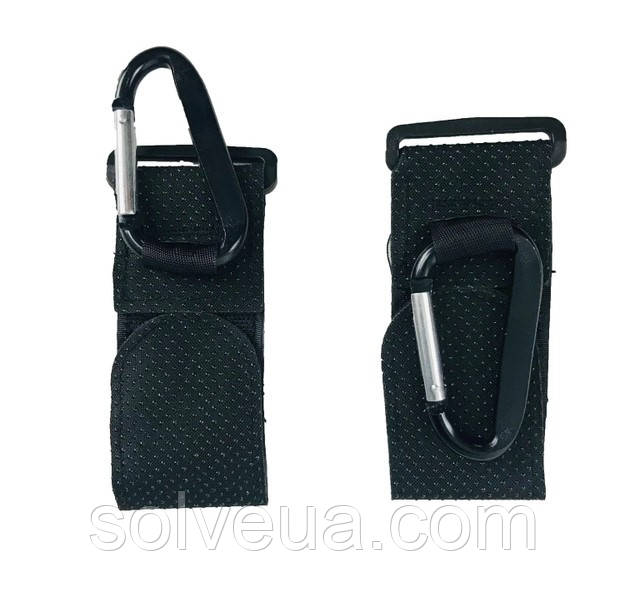 Комплект Великих металевих карабінів Yoya на липучках, 2шт.solve, фото 1