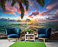 Флізелінові 3d фото шпалери морські хвилі 368x254 см захід сонця (11748V8)+клей Найкраща якість, фото 8