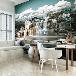 Фотошпалери з великим водоспадом 368x254 см 3D Природа 13360P8 Найкраща якість