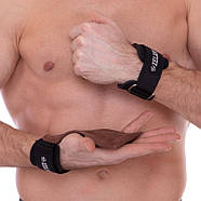 Накладки атлетичні Грипад для WorkOut з напульсником Zelart (TA-2255), фото 6