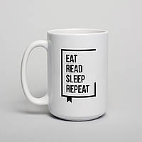 Кружка "Eat Read Sleep Repeat" "Gr"