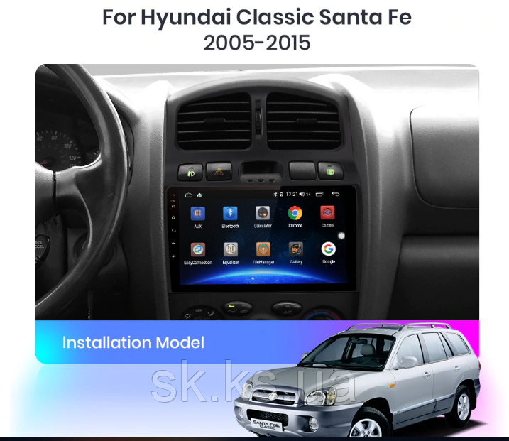 Junsun 4G Android магнітолу для hyundai Classic Santa Fe 2000-2015