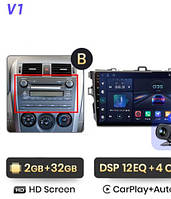 Junsun 4G Android магнитола для Toyota corolla 2006-2013 wifi 2ГБ ОЗУ+32 тип В