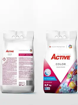 Порошок для прання кольорових речей Active Color 2,7 кг на 36 прань
